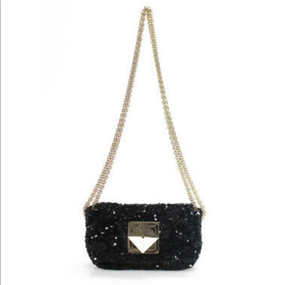 Sonia Rykiel Small Sequin Crossbody Handbag purse